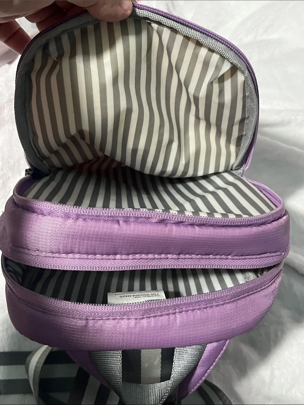 Versatile Purple Women's Sling Backpack with Adjustable Strap